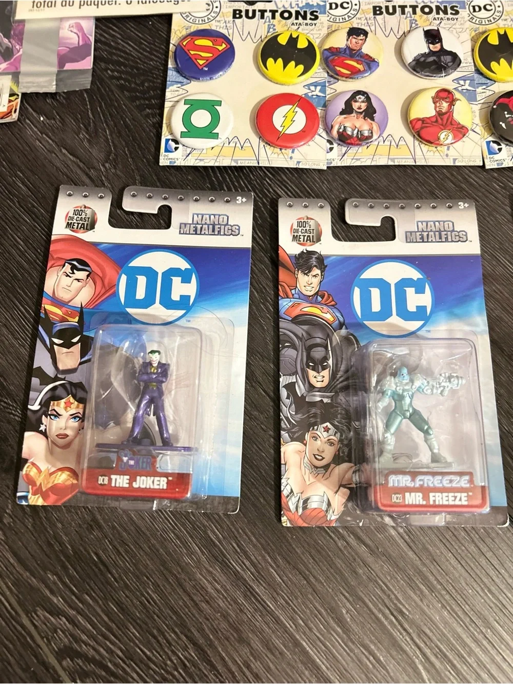 DC Comics Superhero Collection - Figures, Comics, Buttons, & More